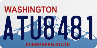 WA license plate ATU8481
