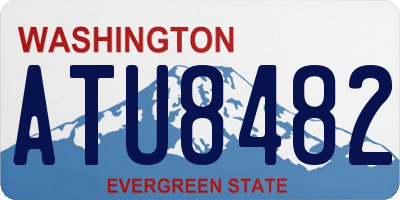 WA license plate ATU8482