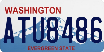 WA license plate ATU8486