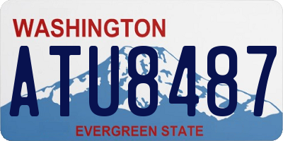 WA license plate ATU8487