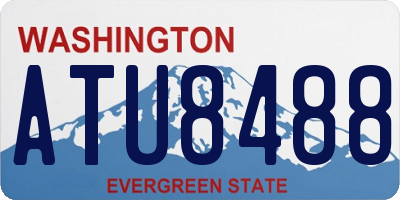 WA license plate ATU8488
