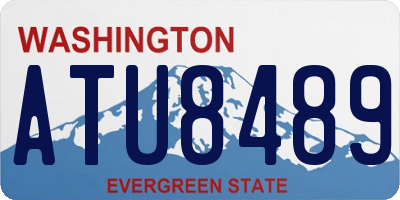 WA license plate ATU8489