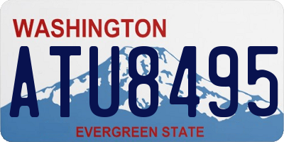 WA license plate ATU8495