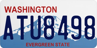WA license plate ATU8498