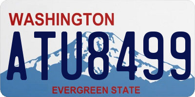 WA license plate ATU8499
