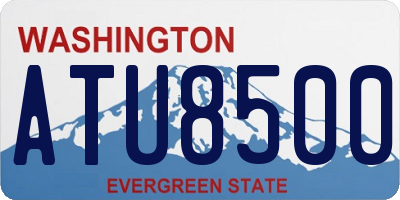 WA license plate ATU8500