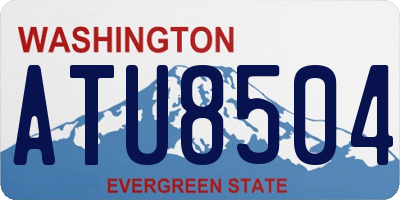 WA license plate ATU8504