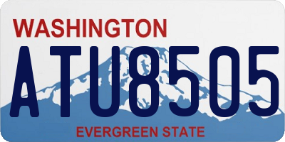 WA license plate ATU8505
