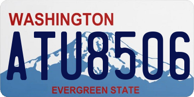 WA license plate ATU8506