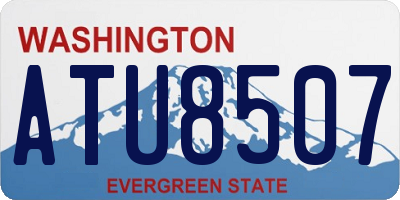 WA license plate ATU8507