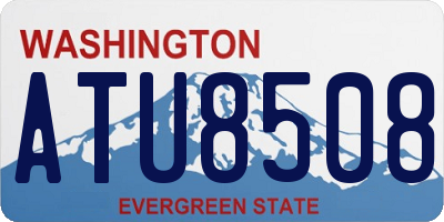 WA license plate ATU8508