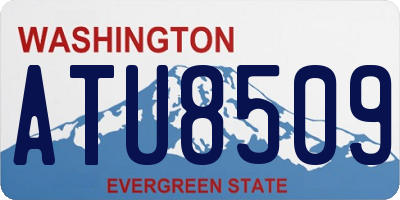 WA license plate ATU8509