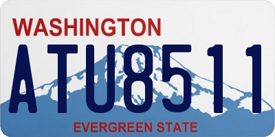 WA license plate ATU8511