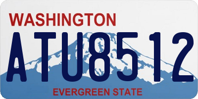 WA license plate ATU8512