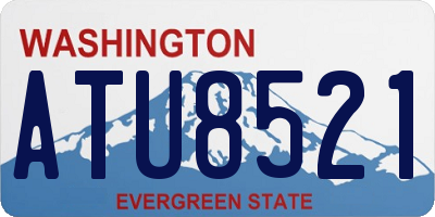 WA license plate ATU8521