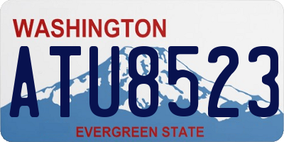 WA license plate ATU8523