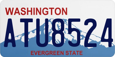 WA license plate ATU8524
