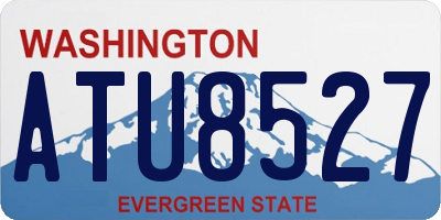 WA license plate ATU8527