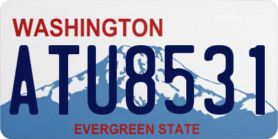WA license plate ATU8531