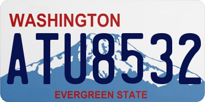 WA license plate ATU8532
