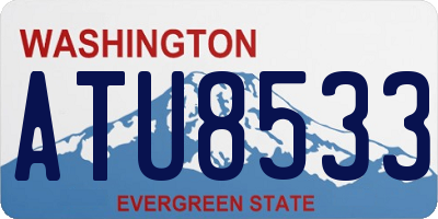 WA license plate ATU8533