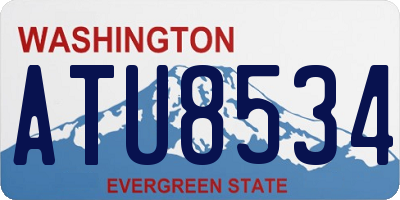 WA license plate ATU8534