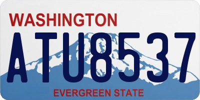 WA license plate ATU8537