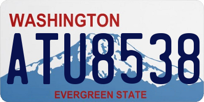 WA license plate ATU8538