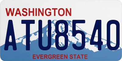 WA license plate ATU8540