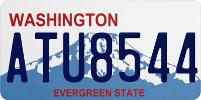 WA license plate ATU8544