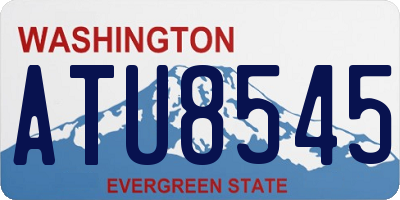 WA license plate ATU8545