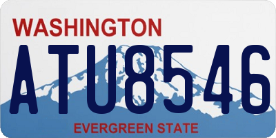 WA license plate ATU8546