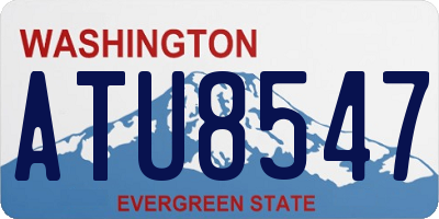 WA license plate ATU8547