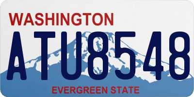 WA license plate ATU8548