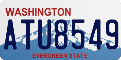 WA license plate ATU8549