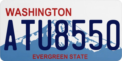 WA license plate ATU8550