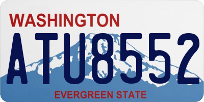 WA license plate ATU8552