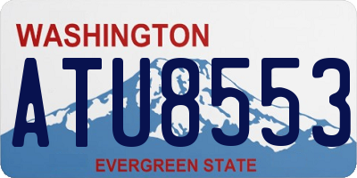 WA license plate ATU8553