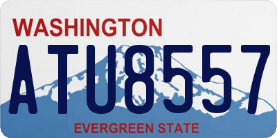 WA license plate ATU8557