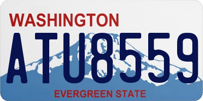 WA license plate ATU8559