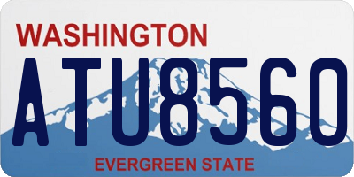 WA license plate ATU8560