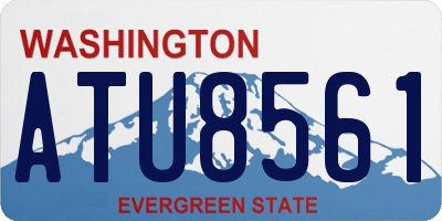 WA license plate ATU8561