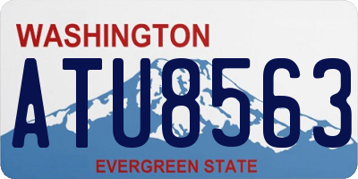 WA license plate ATU8563