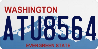 WA license plate ATU8564