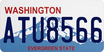 WA license plate ATU8566