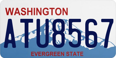 WA license plate ATU8567