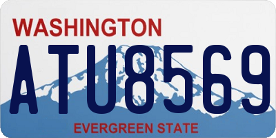 WA license plate ATU8569
