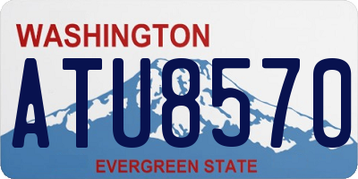 WA license plate ATU8570