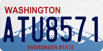 WA license plate ATU8571