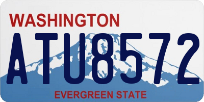 WA license plate ATU8572